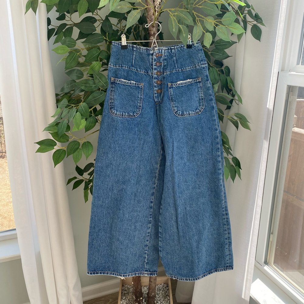 Free People Wide-Leg Jeans